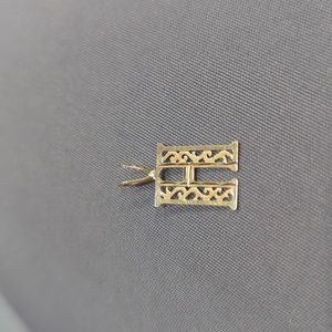 Solid 14k gold capital letter h pendant